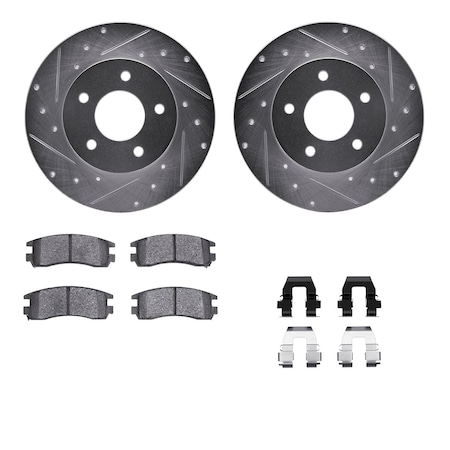 DFC 7312-52011 - PRO-KIT 3000+ Drilled And Slotted Rear Brake Kit